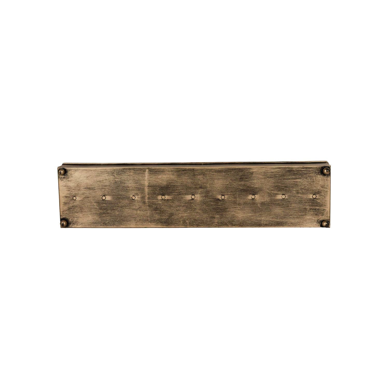 Metal 9 Taper Candle Holder Trough Brass - Purpose + Passion Boutique