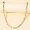 Metallic And Semi Precious Stone Beaded Necklace - Purpose + Passion Boutique