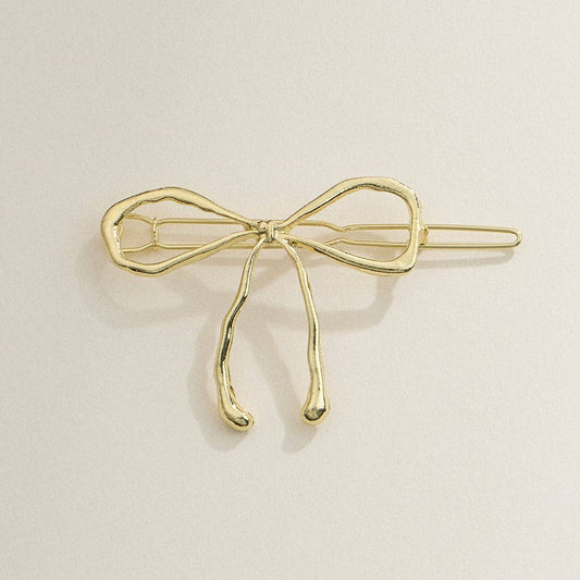 Metallic Bow Hair Clip - Purpose + Passion Boutique