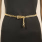 Metallic Gold Curb Chain Belt - Purpose + Passion Boutique