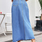 Midi Denim Skirt - Light Wash - Purpose + Passion Boutique