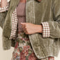 Mineral Ash Olive Washed Corduroy Button Jacket - Purpose + Passion Boutique