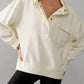 Mineral Washed Snap Button Mock Neck Sweatshirt - Purpose + Passion Boutique