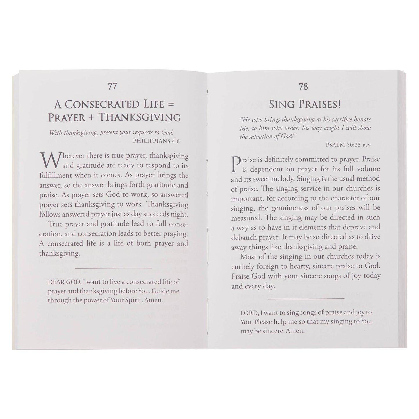Mini Devotions Living a Life of Prayer - Purpose + Passion Boutique