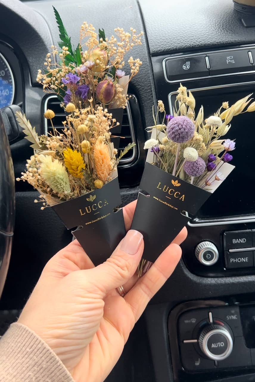 Mini Floral Car Air Freshener - Purpose + Passion Boutique