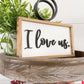 Mini Wood Love Signs - Purpose + Passion Boutique