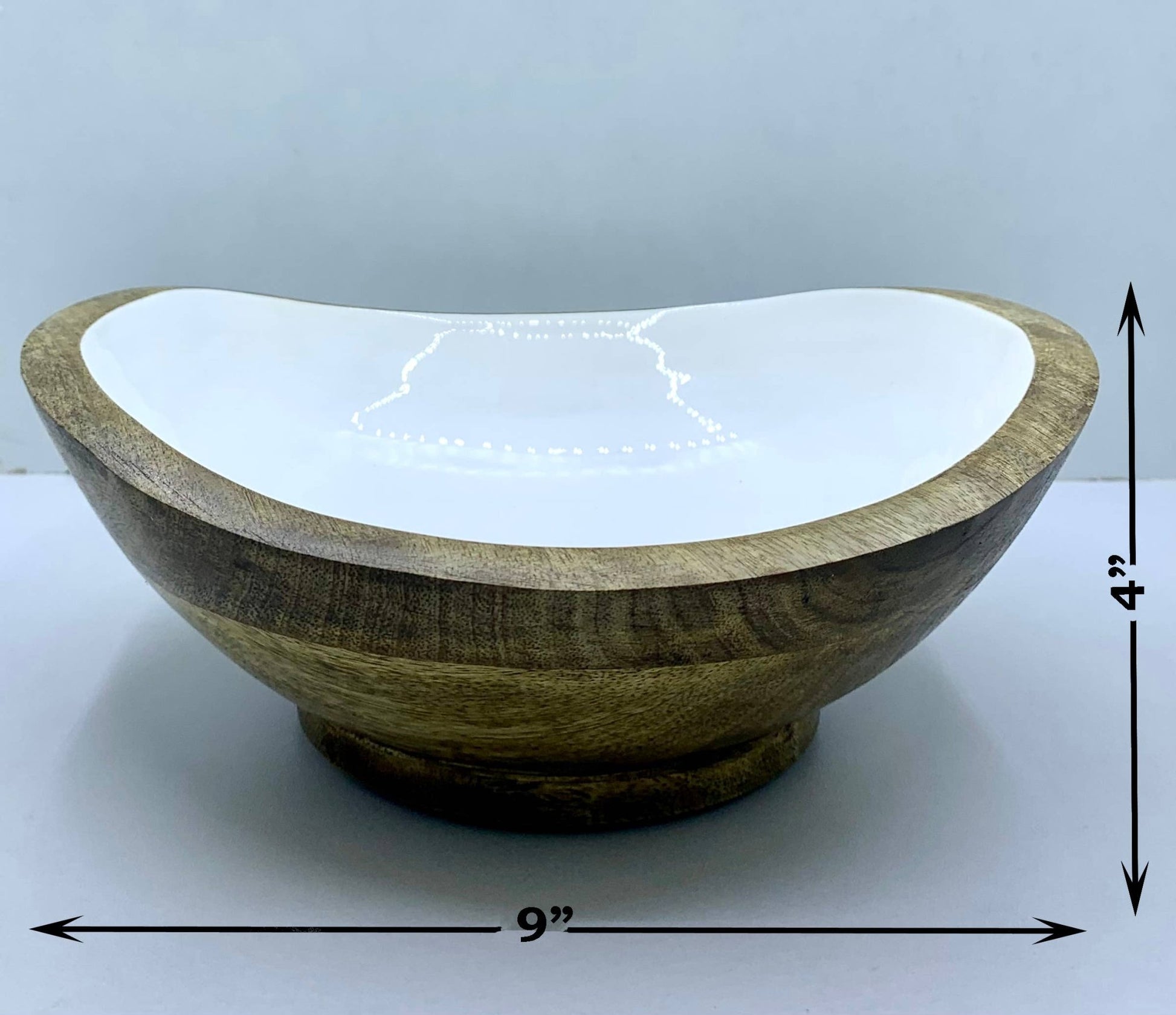 Mini Wooden Serving Bowl with 3 Dish Towels Gift Set - Purpose + Passion Boutique