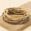 Mixed Faceted Metallic Beaded Bracelet Set - Purpose + Passion Boutique