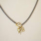 Mixed Tone Heart Necklace - Purpose + Passion Boutique