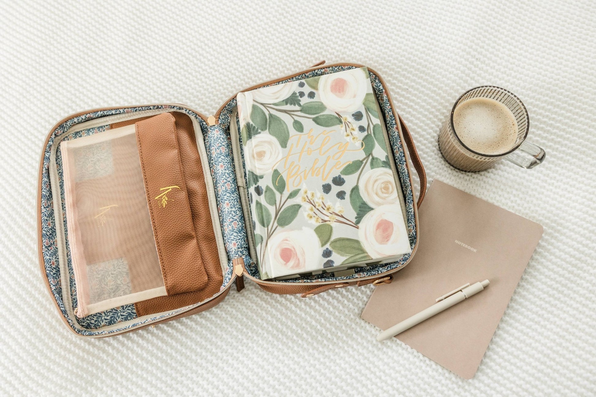 Mocha Bible Cover Bible Crossbody Bag - Purpose + Passion Boutique