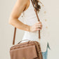 Mocha Bible Cover Bible Crossbody Bag - Purpose + Passion Boutique