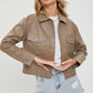 Mocha Faux Leather Jacket - Purpose + Passion Boutique