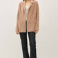 Mocha Mousse Fuzzy Double Buttons Coatigan - Purpose + Passion Boutique