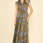 Mocha Printed Tiered Maxi Dress - Purpose + Passion Boutique