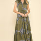 Mocha Printed Tiered Maxi Dress - Purpose + Passion Boutique