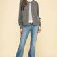 Mocha Striped Knit Top + Cardigan Combo Sweater - Purpose + Passion Boutique