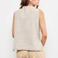 Mock Neck Side Slit Sweater Vest - Purpose + Passion Boutique