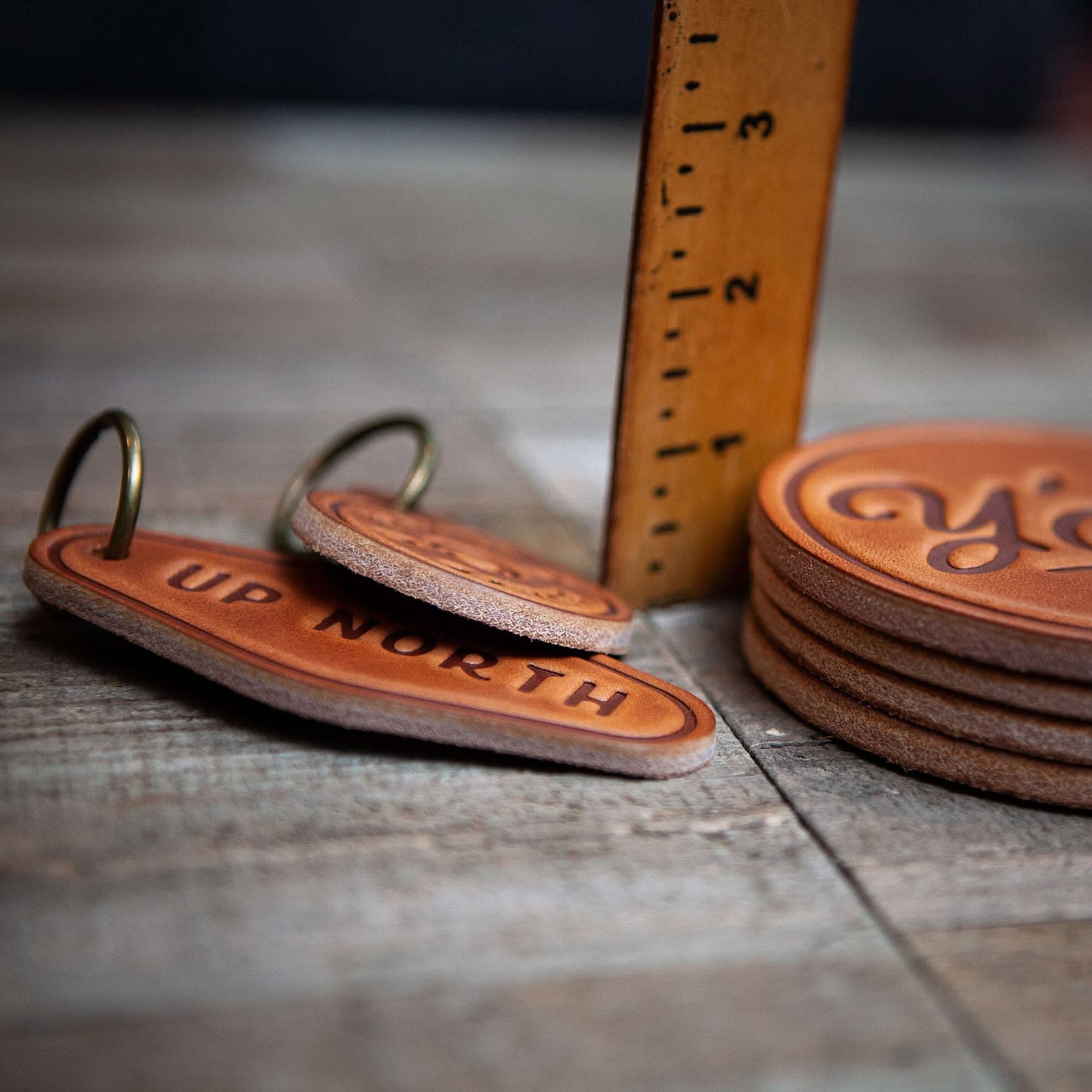 More of a Whiskey & Cigars Kind of Guy Leather Coaster - Purpose + Passion Boutique