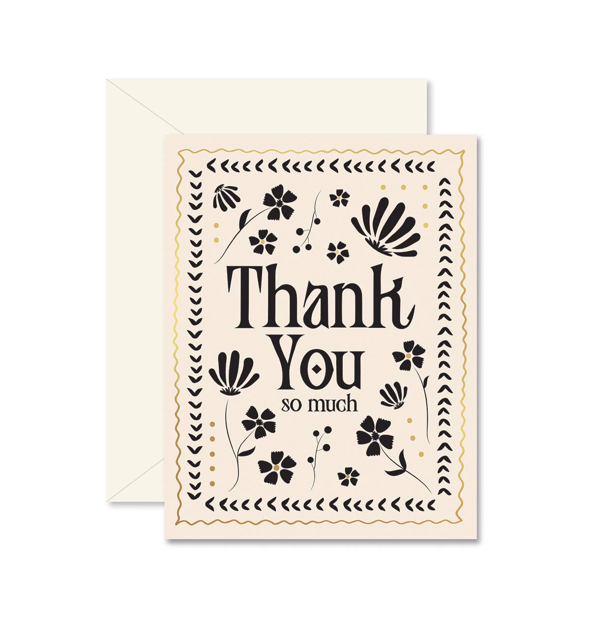 Mosaic Floral Thank You Greeting Card - Purpose + Passion Boutique