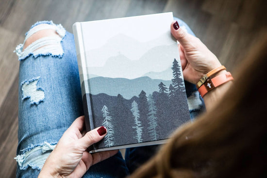 Mountain Grey ESV Journaling Bible - Purpose + Passion Boutique