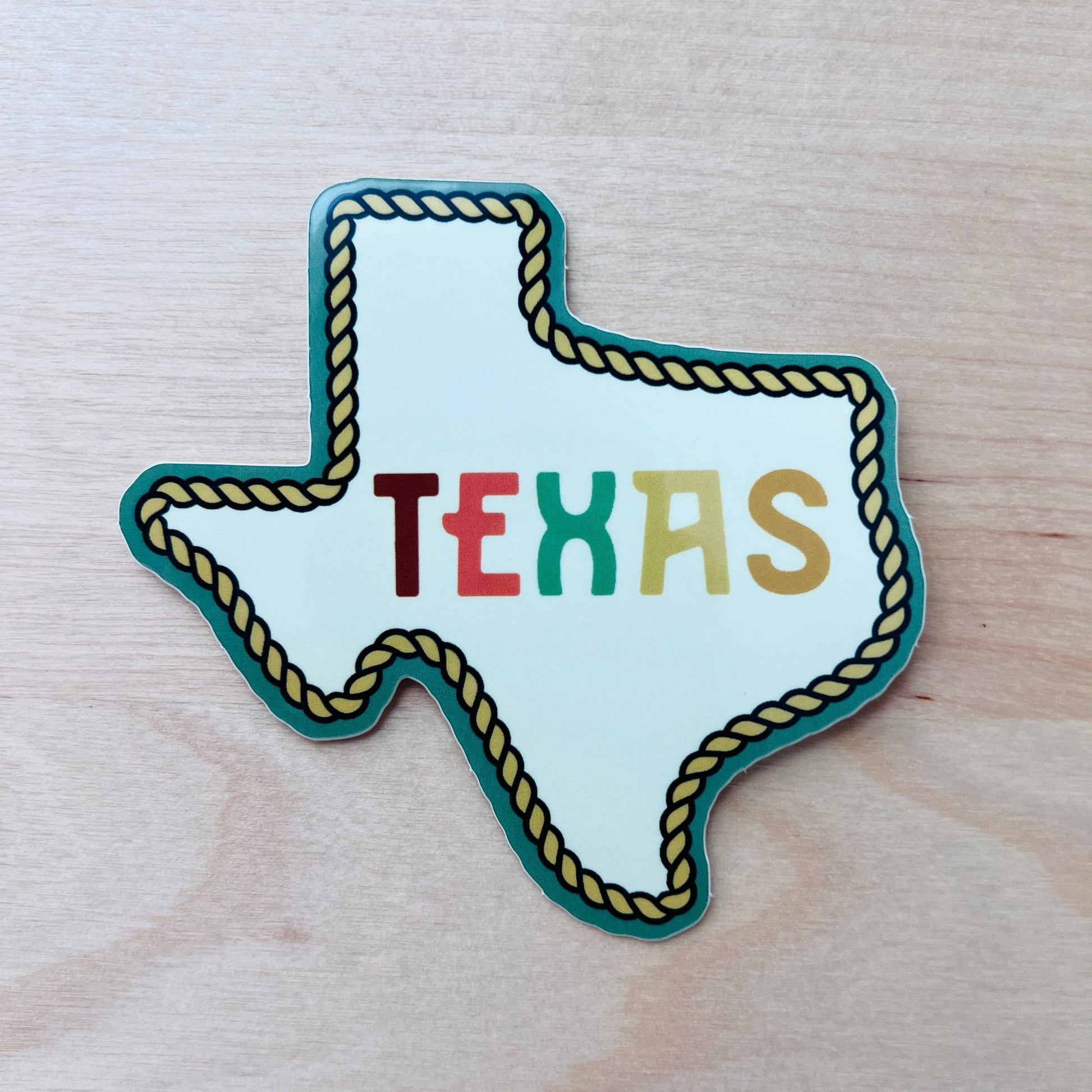 Multi - Color State of Texas Western Rope Sticker - Purpose + Passion Boutique