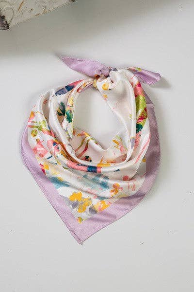 Multi Pastel Silky Scarf - Purpose + Passion Boutique