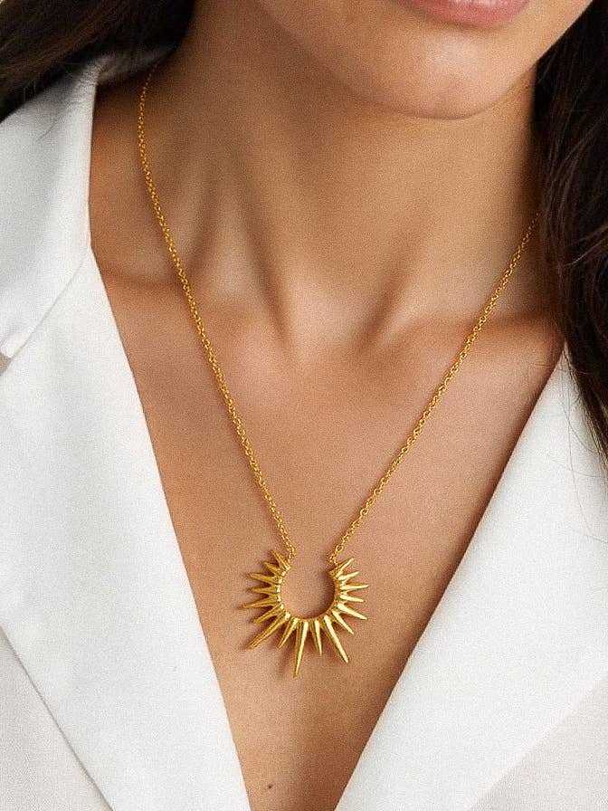 Muse Gold Sun Necklace - Purpose + Passion Boutique