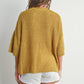 Mustard + Ivory Knitted Loose Sweater - Purpose + Passion Boutique