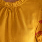 Mustard Scalloped and Smocked Suede Ruffle Top - Purpose + Passion Boutique