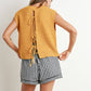 Mustard Sleeveless Knitted Top - Purpose + Passion Boutique