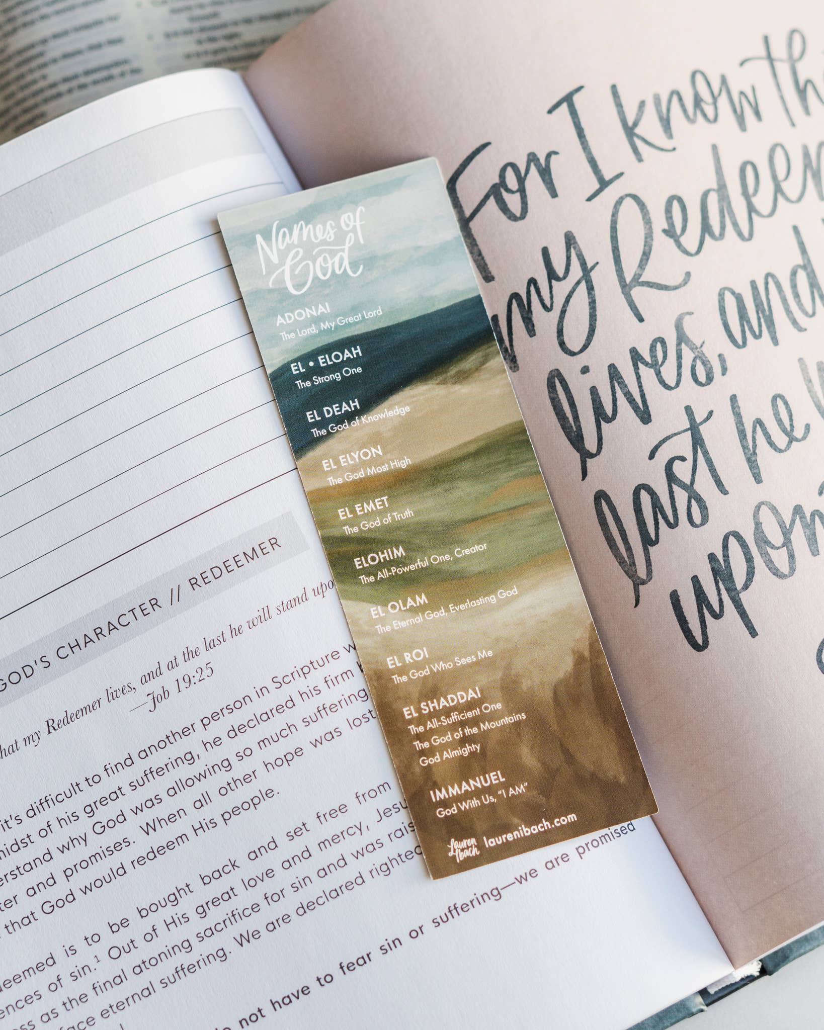 Names of God Bookmark - Purpose + Passion Boutique