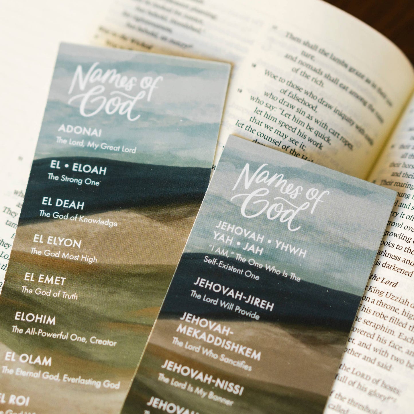 Names of God Bookmark - Purpose + Passion Boutique