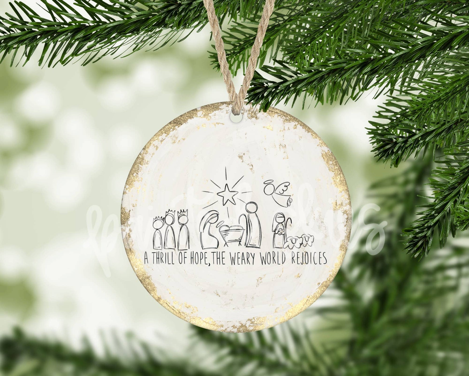 Nativity Scene Christmas Ornament - Purpose + Passion Boutique