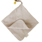 Natural Sand Organic Cotton Muslin Lovey Blanket - Purpose + Passion Boutique