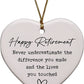 Never Underestimate The Difference You Made Heart Ornament - Purpose + Passion Boutique