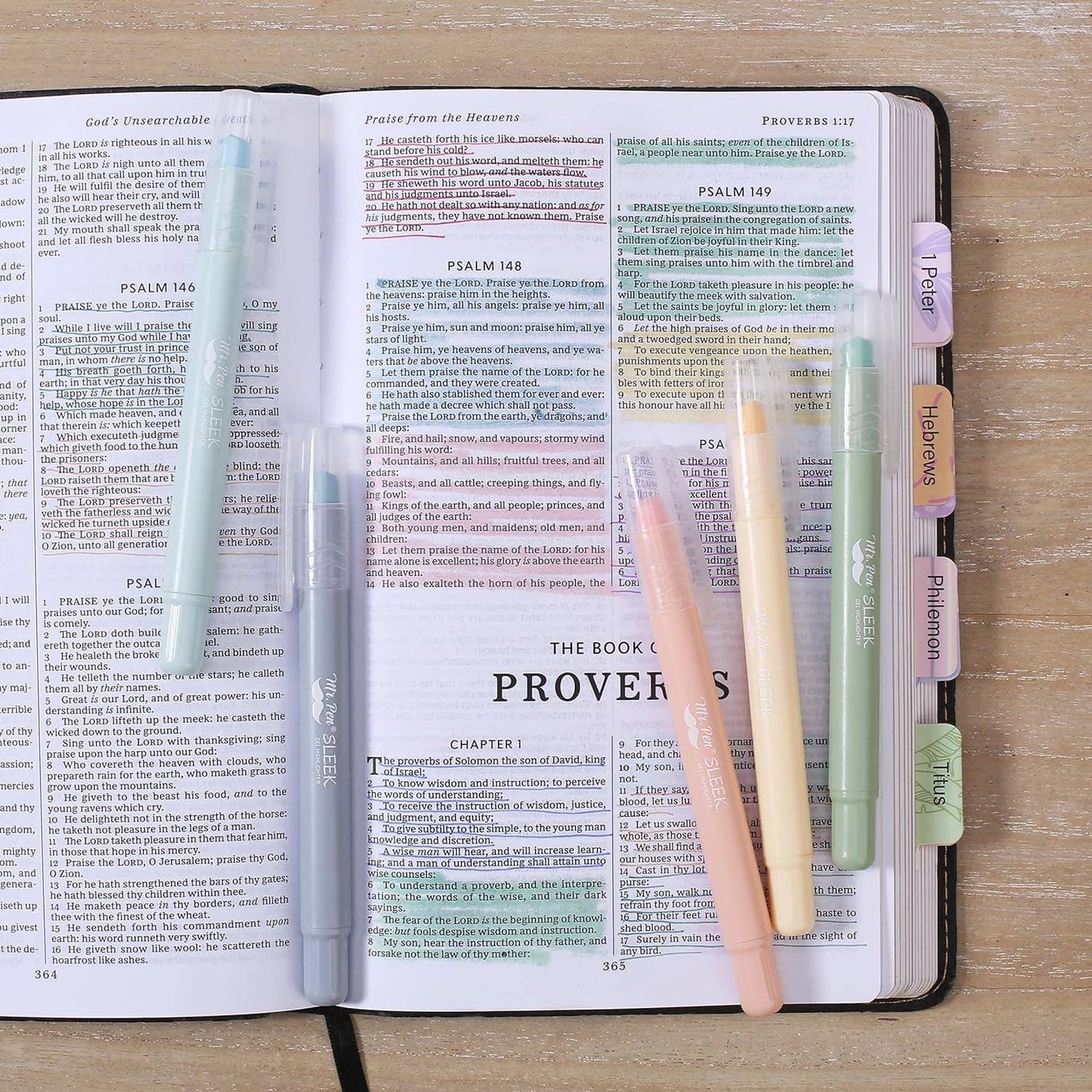 No Bleed Bible Highlighters & Pens, 10 pk - Purpose + Passion Boutique