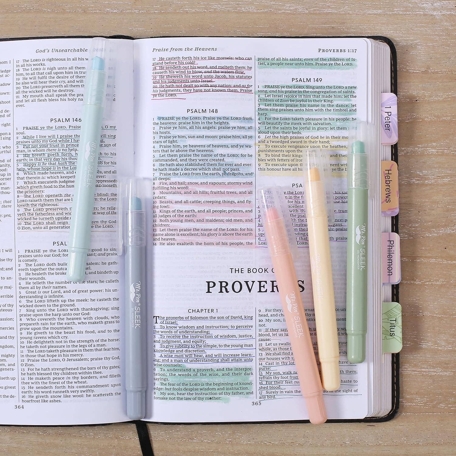 No Bleed Bible Highlighters & Pens, 10 pk - Purpose + Passion Boutique