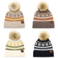 Nordic Fair Isle Beanie with Pom - Pom - Purpose + Passion Boutique