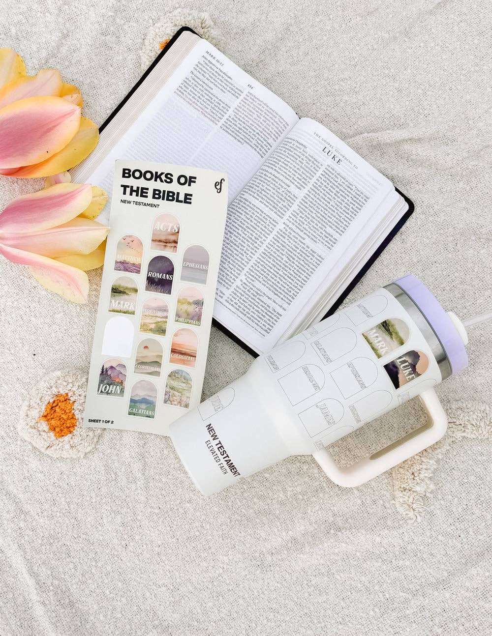 NT Bible Checklist 40 oz Tumbler - Purpose + Passion Boutique