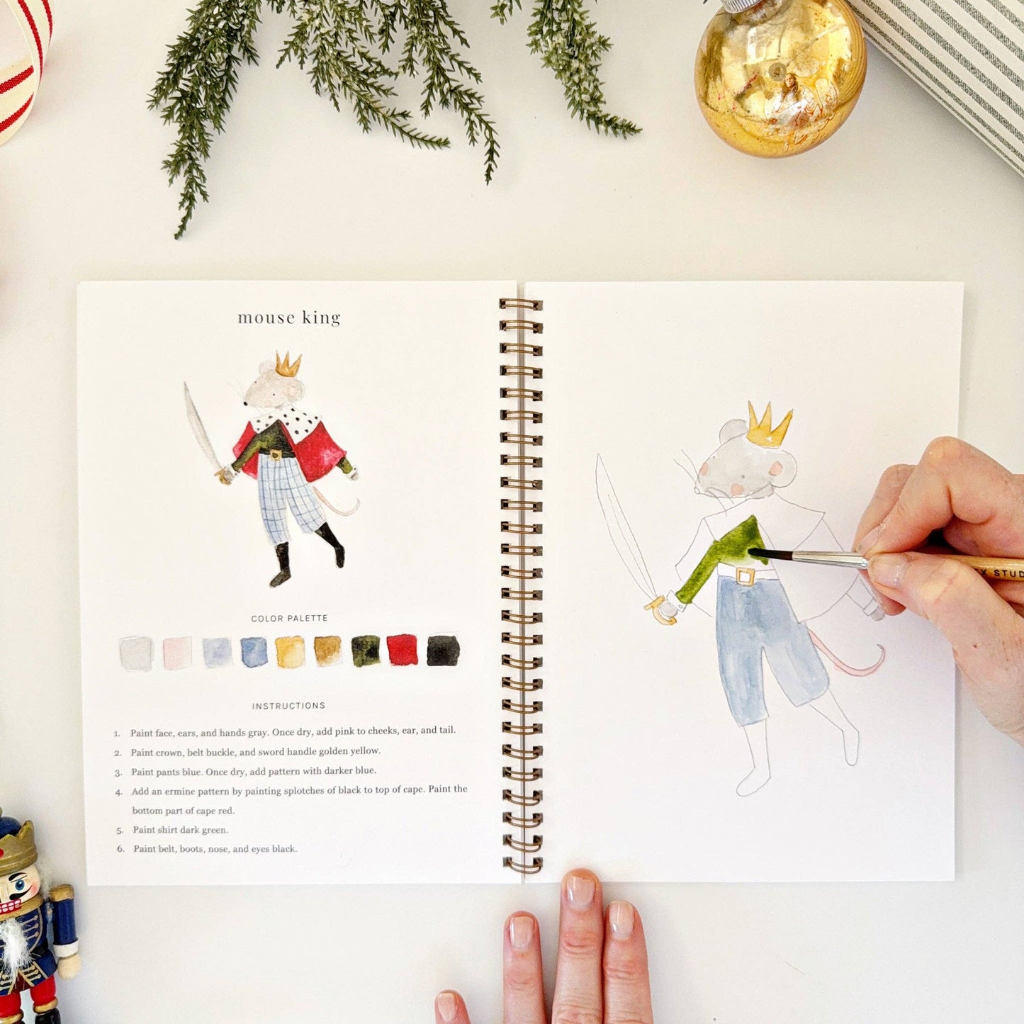 Nutcracker Watercolor Workbook - Purpose + Passion Boutique