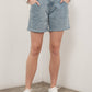 Nyla Adjustable Waist Denim Shorts - Purpose + Passion Boutique