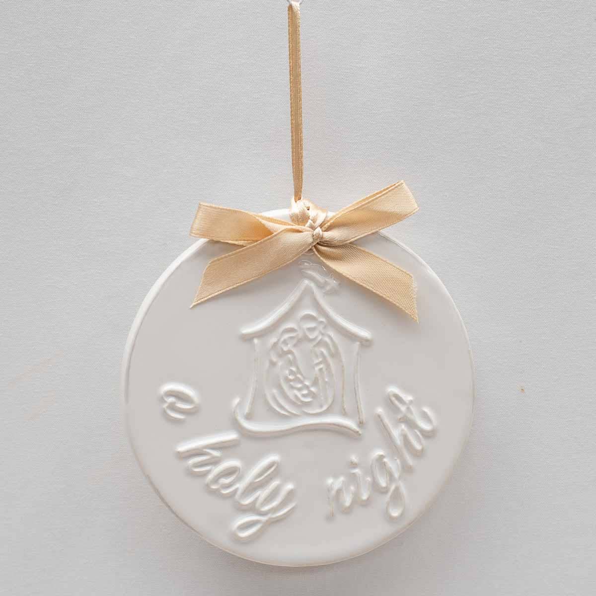 O Holy Night Embossed Ornament - Purpose + Passion Boutique