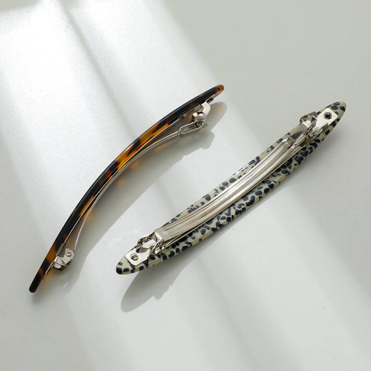 Oblong Oval French Barrette Hair Clip - Purpose + Passion Boutique