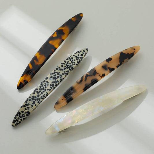 Oblong Oval French Barrette Hair Clip - Purpose + Passion Boutique