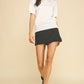 Off White Embellished Collar Short Sleeve Sweater - Purpose + Passion Boutique