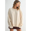 Off - White Studded Drop Shoulder Sweater - Purpose + Passion Boutique