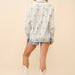 Off White Western Cactus Stipe Print Button Up Shirt - Purpose + Passion Boutique