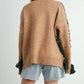 Olive Crew Neck Long Sleeve Pullover Sweater - Purpose + Passion Boutique