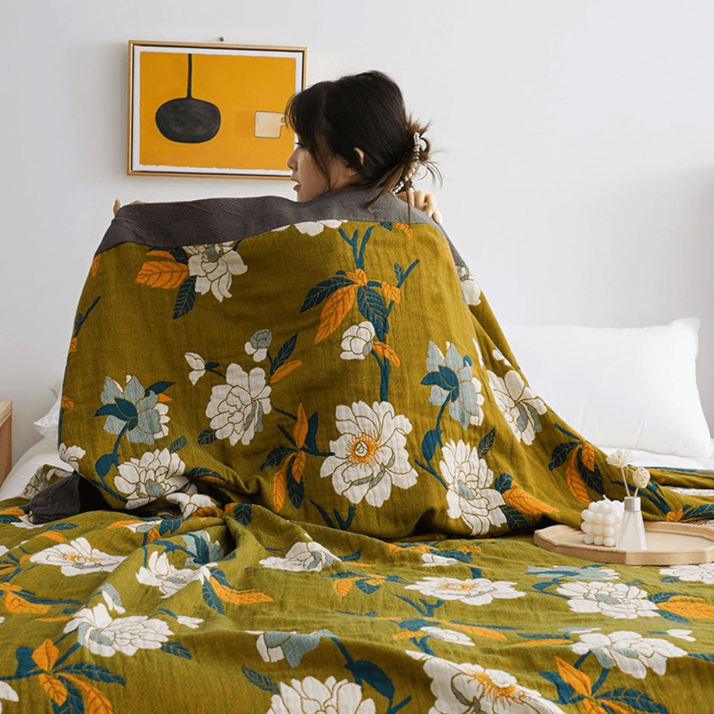 Olive Flower Quilt - Purpose + Passion Boutique