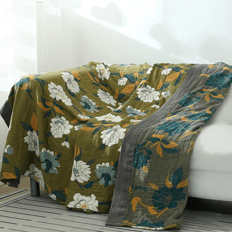 Olive Flower Quilt - Purpose + Passion Boutique